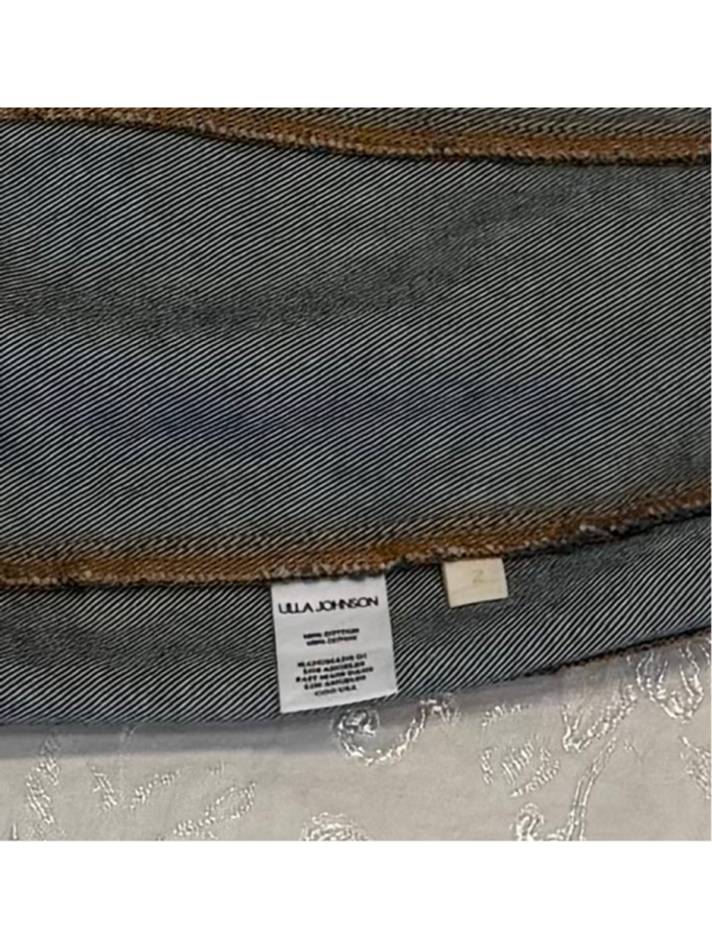 Ulla Johnson Clara Mini Denim Skirt Tigress 2 NWT - Picture 7 of 7